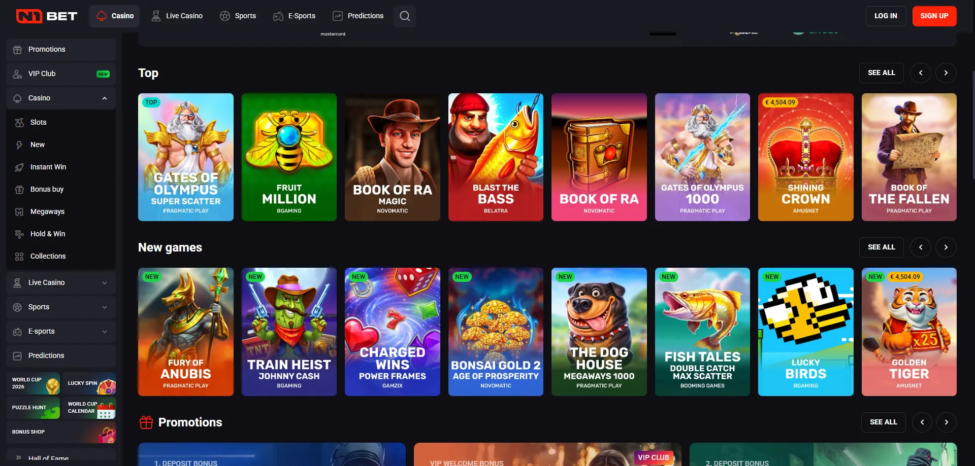 N1Bet Online Casino Spieleauswahl &ndash; Slots, Tischspiele und Live-Casino